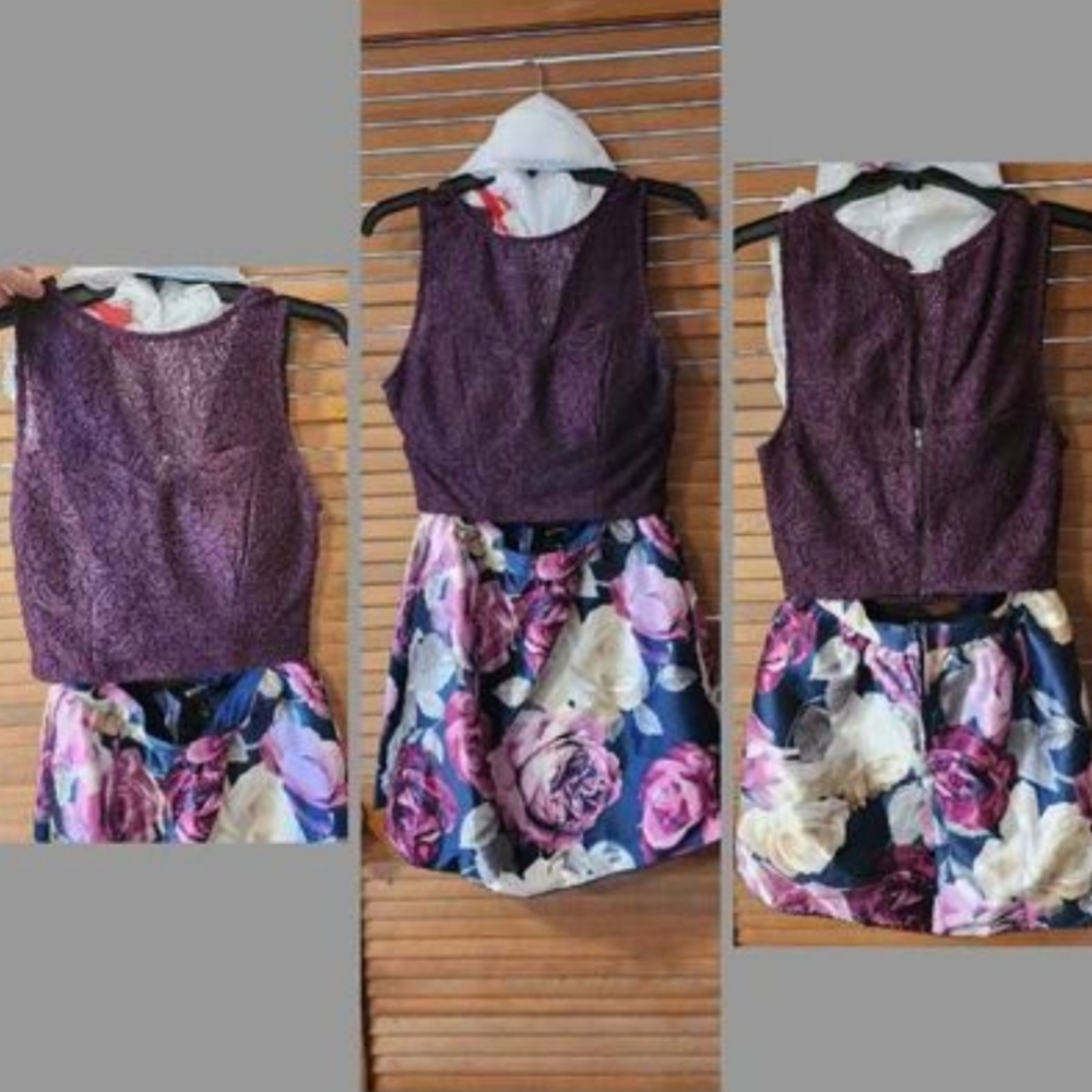 Purple Floral dress